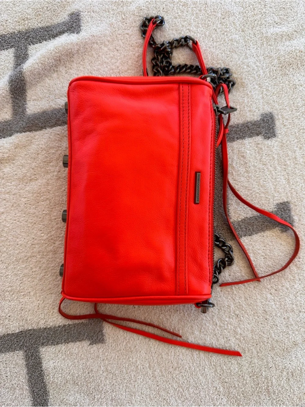 Rebecca Minkoff Red Mini MAC Convertible Crossbody